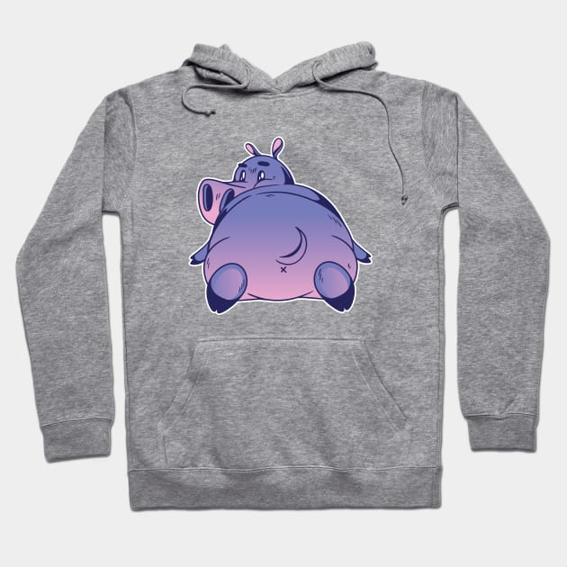 CARTOON HIPPO Hoodie by LR_Collections